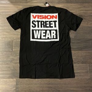 Vision Street Wear VSW T Shirt black Authentic new Skateboard BMX Mens Sz Medium